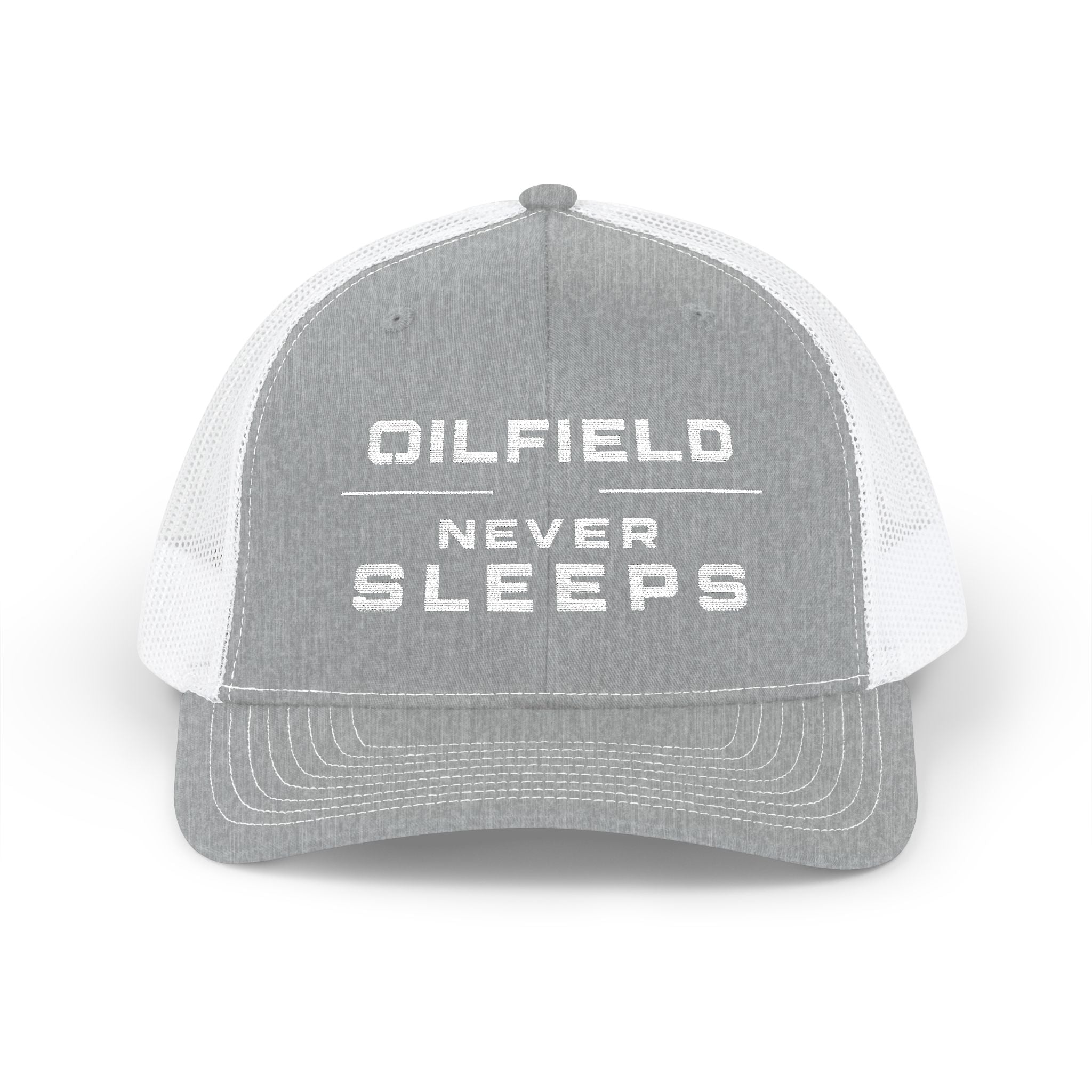 OILNIX Oilfield Never Sleeps Snapback Trucker Hat